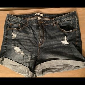 Refuge+ size 18 ripped shorts, NWOT